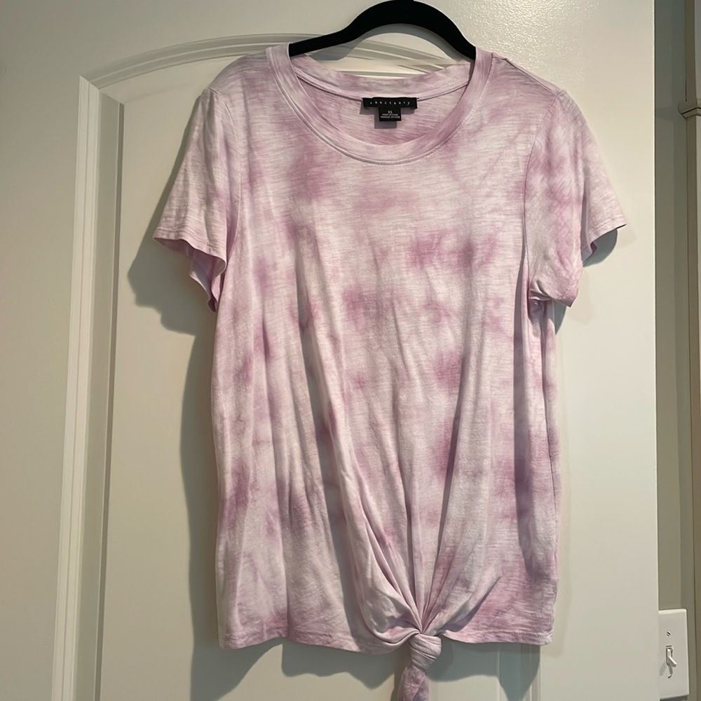 Sanctuary XS tie dye t shirt knot front